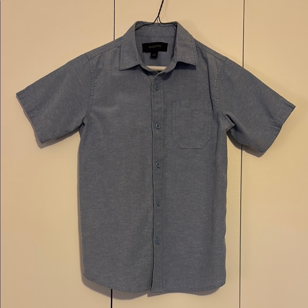 Ring of Fire Blue Button Down Shirt